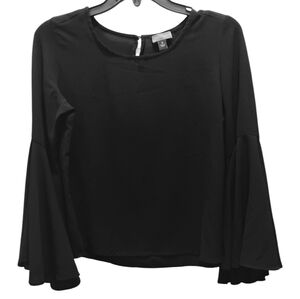 NWOT Vince Camuto Black Bell Sleeve Long Blouse